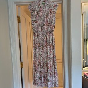 Rebecca Minkoff Floral Maxi Dress in Pink and White